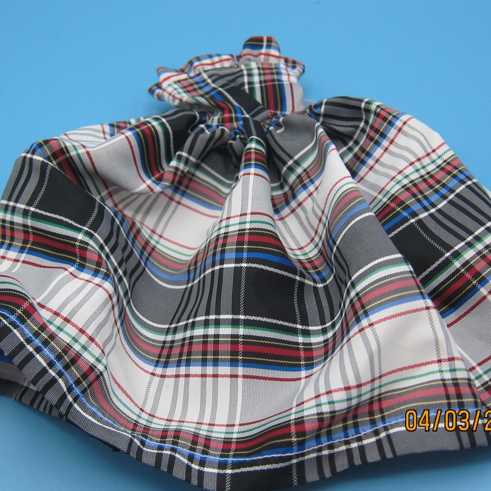 Handmade plaid dress Barbie size fashion doll Pre-owned